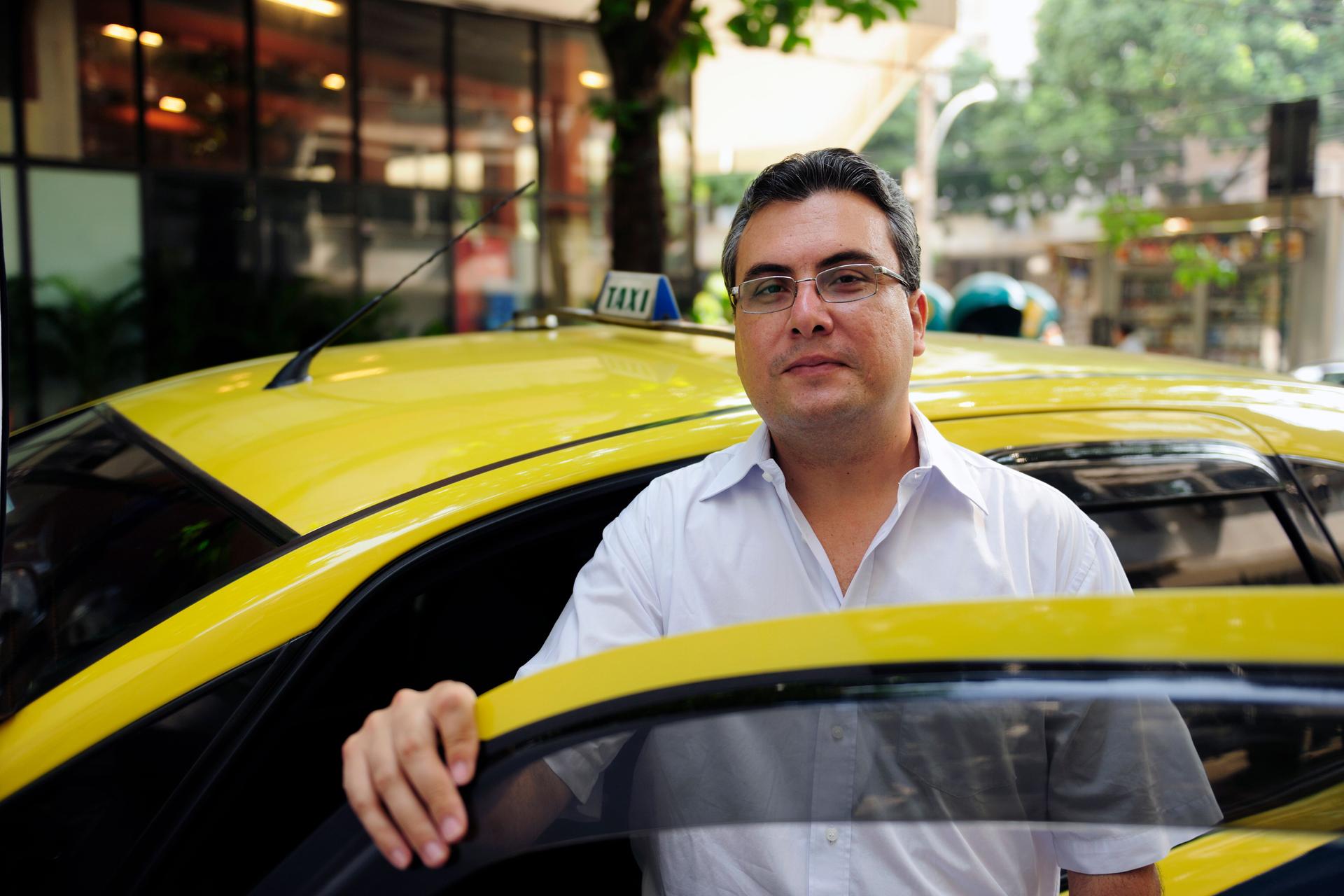 portrait of a taxi driver